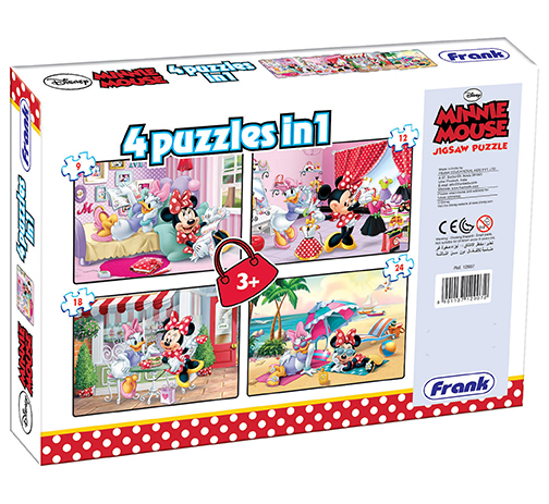 Minnie Mouse 4 Puzzles in 1
